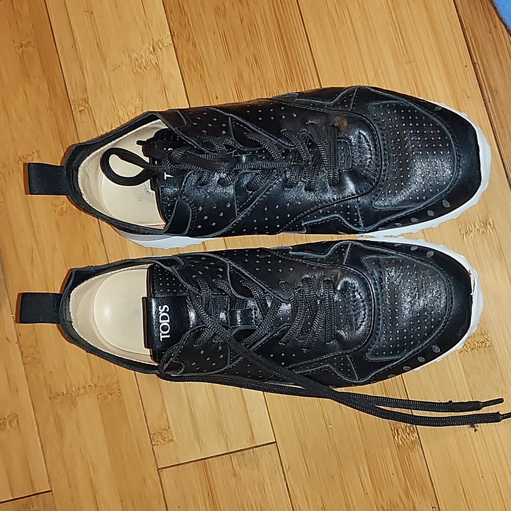 Tod's Panelled Tie Up Sneakers Size 6.5